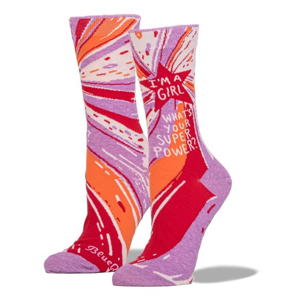 BLUE Q I'm a Girl Socks NWT - Picture 1 of 1